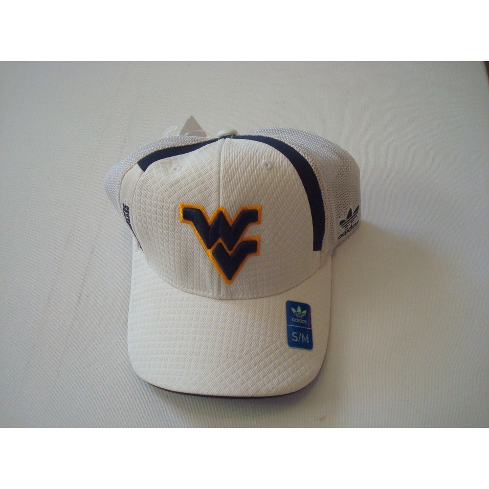 WEST‎ VIRGINIA S/M ADIDAS  BEACH ADJUSTABLE HAT CAP DEADSTOCK  VINTAGE U3